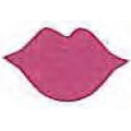 Mylar Confetti Shapes Kiss (5")
